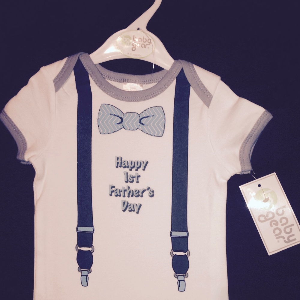 Happy 1st Father's Day Boys One Piece 3-6 mo baby boy